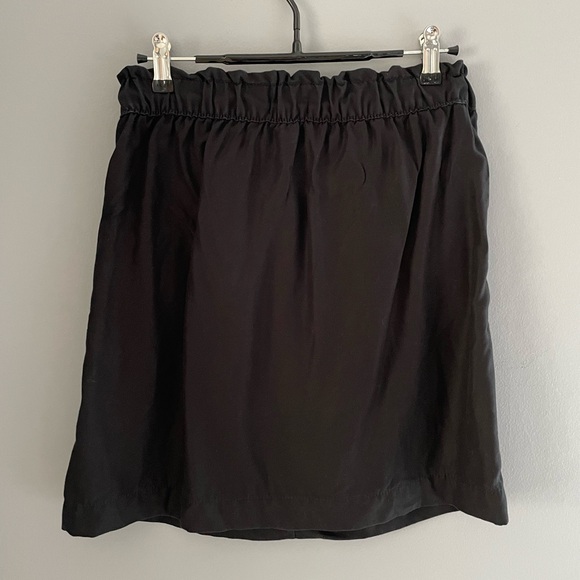 LOFT Drawstring Pocket Skirt - Black - Picture 2 of 4